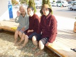 足湯でぽっかぽか